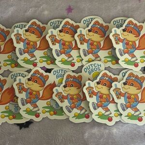 Dutch Bros fox stickers